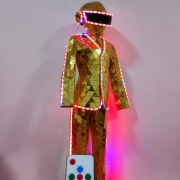 M-05 Gold LED Mirror Costume